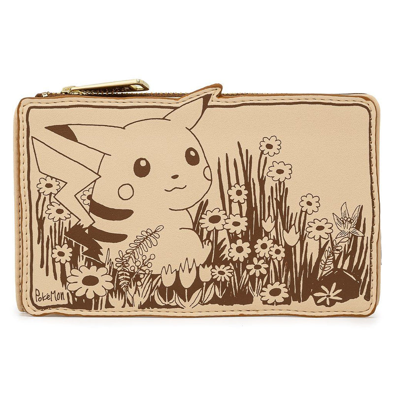 Pokemon - Sepia Pikachu Flap Purse
