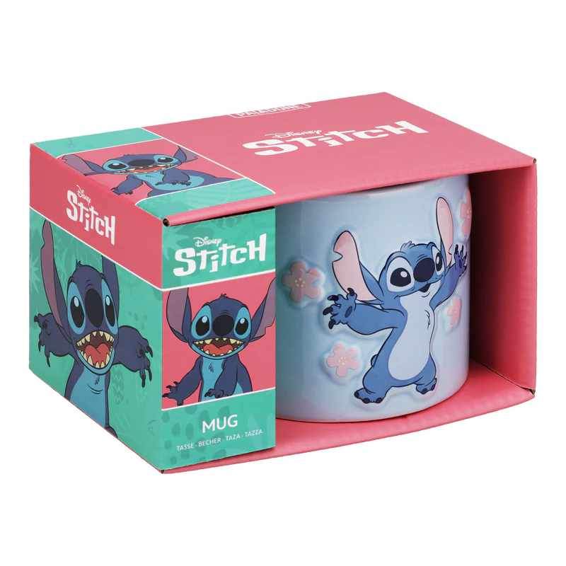 Disney: Stitch Embossed Mug