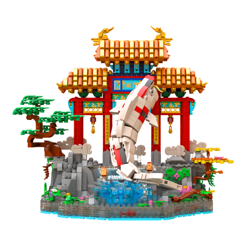 New Year - Carp jumping over Dragon Gate (2023 pc)