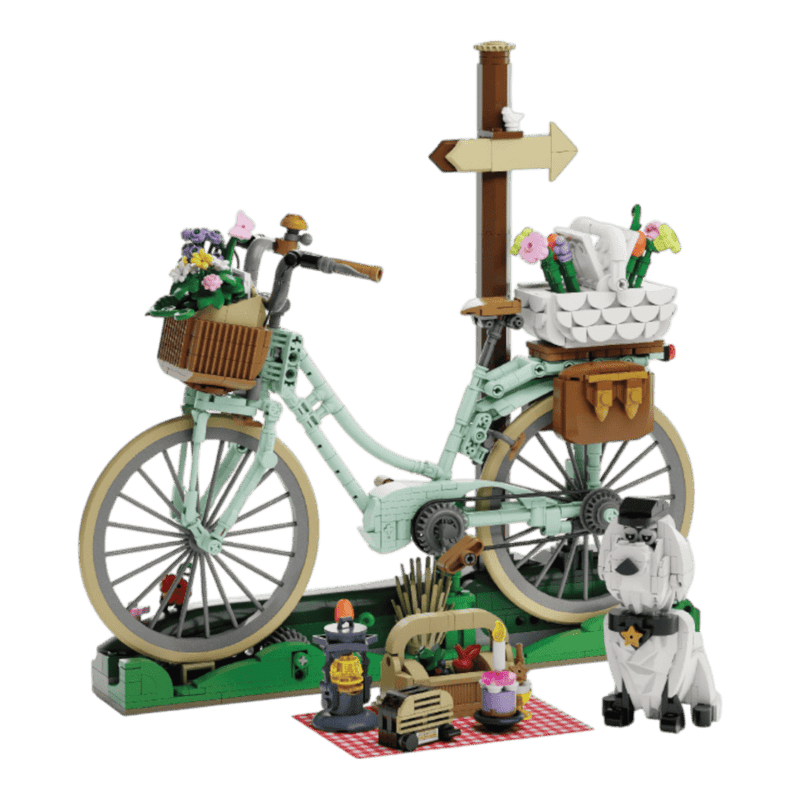 Spring Picnic Bicycle Brick Kit