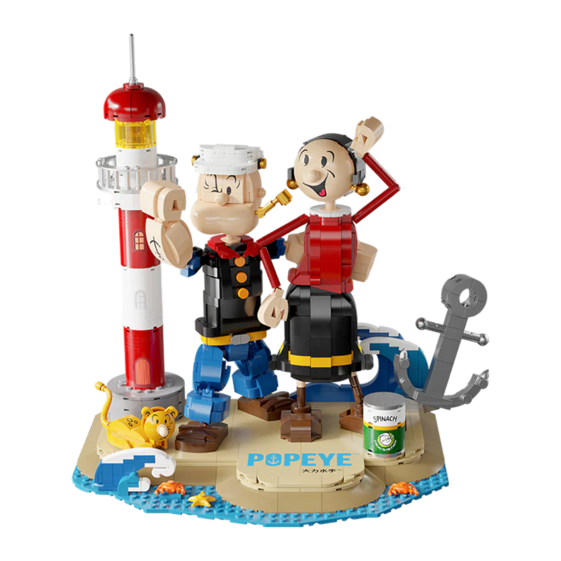 Popeye - Popeye with Olive Buildable Figure Set (1209pcs)