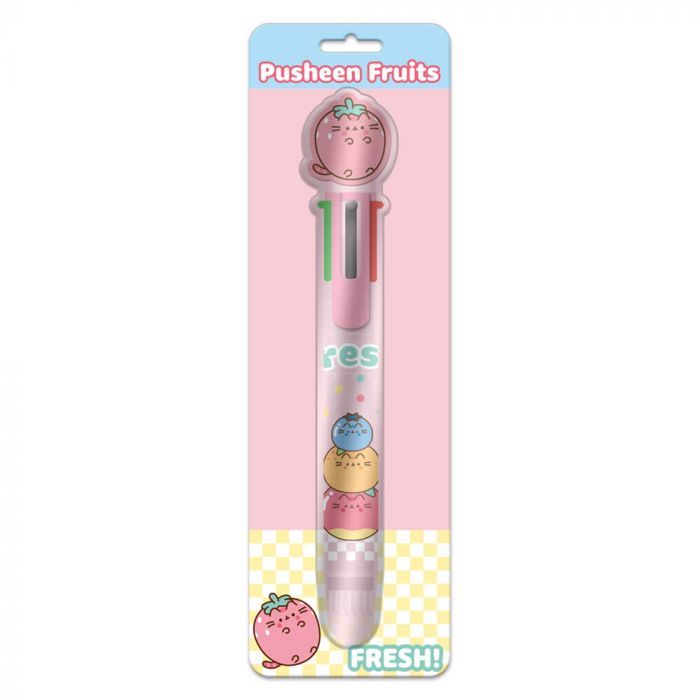 Pusheen: Fruits Stationery Collection - 6 Colour Pen Set