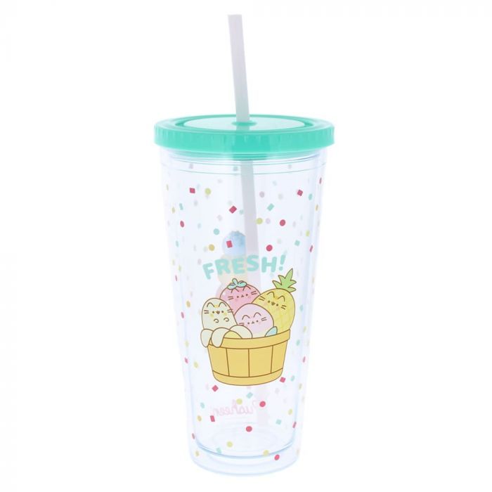 Pusheen: Fruits Collection - Beaker & Straw