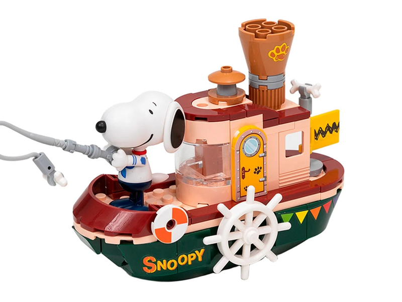 Snoopy Where We Go Series: Steam Boat Brick Kit