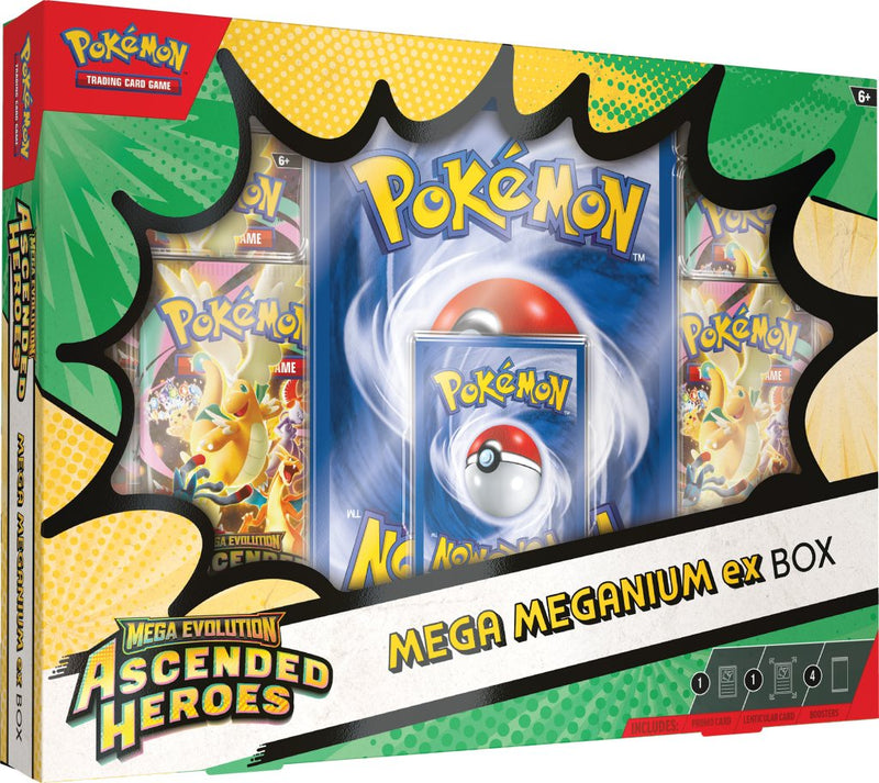 Mega Evolution—Ascended Heroes Mega Meganium ex Box, Mega Emboar ex Box, or Mega Feraligatr ex Box (Single, Assorted)