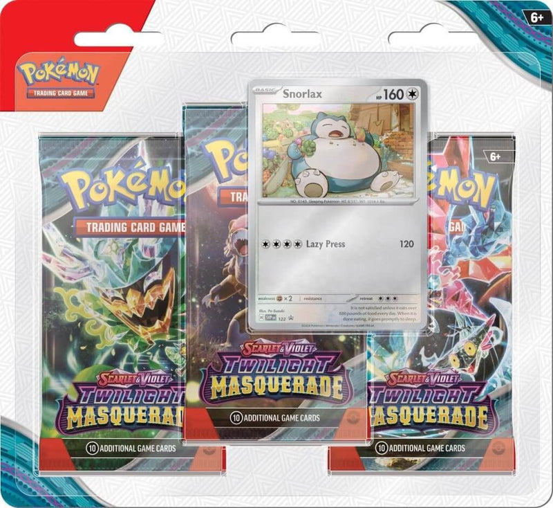 Pokemon TCG - Scarlet & Violet 6 Twilight Masquerade Three Booster Blister Pack (Assorted)