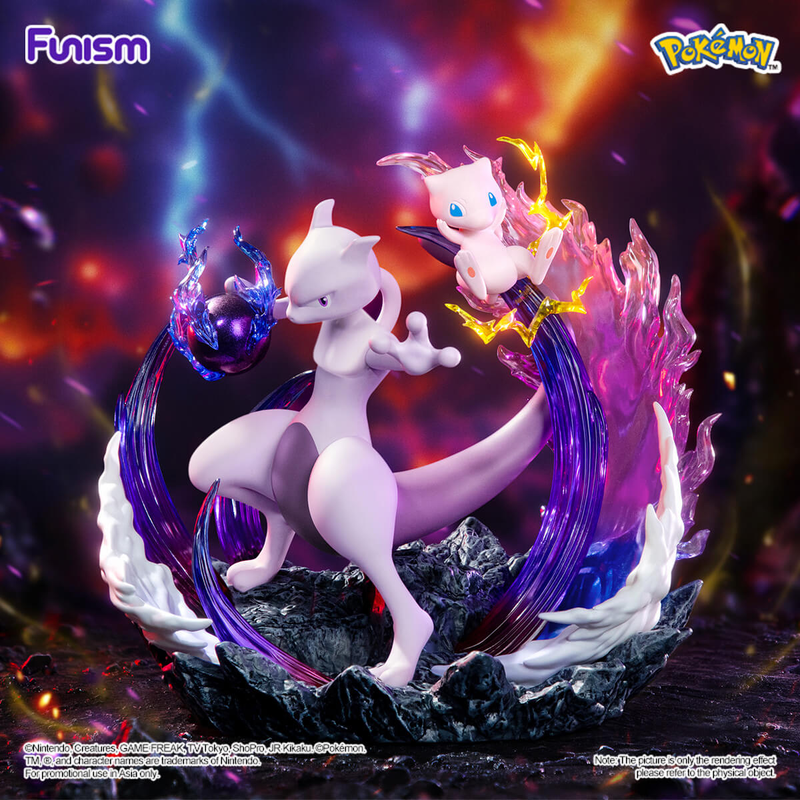 Funism: Pokemon Prime Figure - Mewtwo and Mew