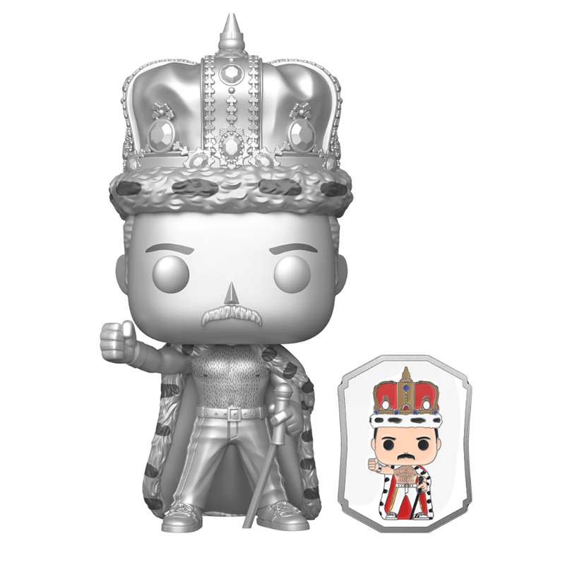 Queen - Freddie Mercury King (US Exclusive) Pop! Vinyl Figure with Pin