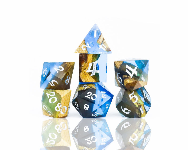 Sirius Dice – Dice Set – Sapphire Grove (Limited Edition)