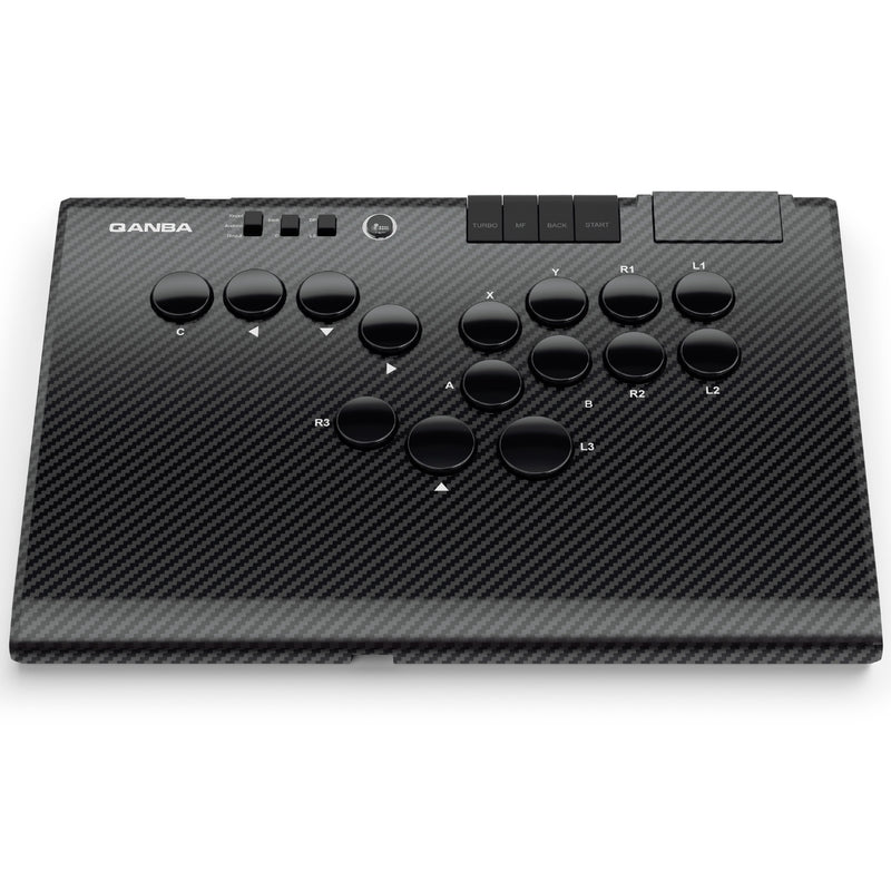 Qanba Ruby Arcade Controller (Carbon Fiber Black ) included Free Carry Bag