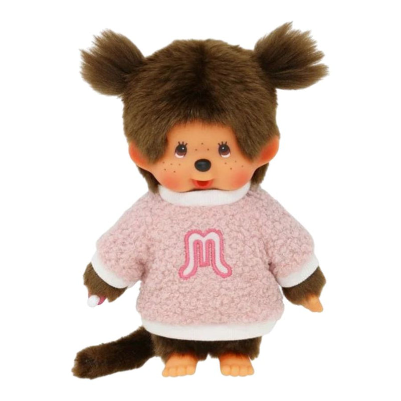 Monchhichi - Girl in Fluffy Sweater Plush Doll