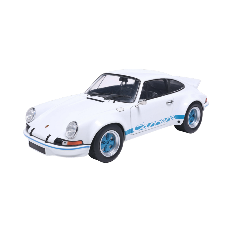 Solido Cars - 1973 Porsche 911 RSR (Blue Carrera Stripes) 1:18 Scale Diecast Vehicle