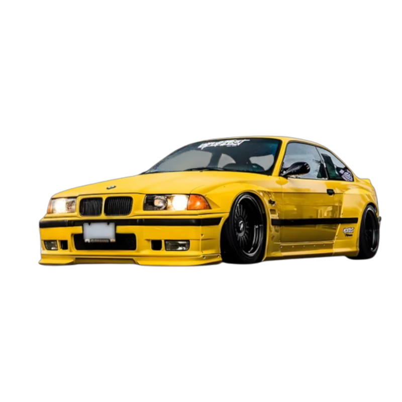 Solido Cars - 1:18 BMW M3 Coupe Pandem Sun Yellow 1990 Diecast Vehicle