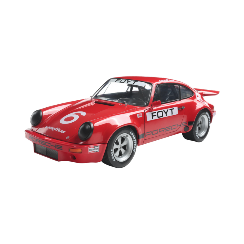 Solido Cars - 1974 Porsche 911 #6 FOYT IROC Daytona 1:18 Scale Diecast Vehicle