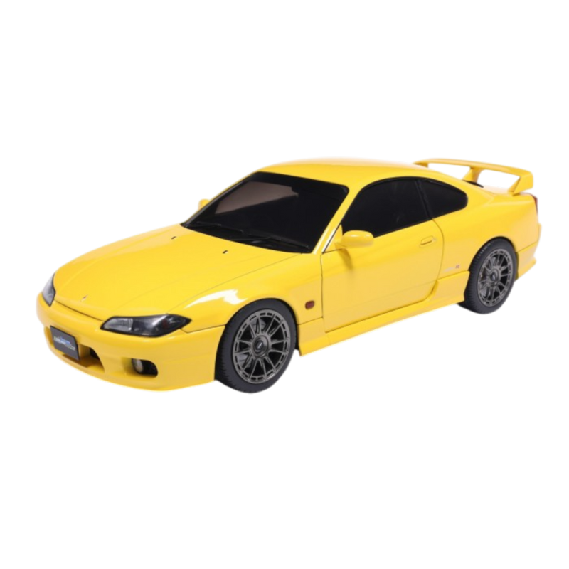 Solido Cars - 1:18 Nissan Silvia S15 Spec-R Aero Lightning Yellow 1999 Diecast Vehicle