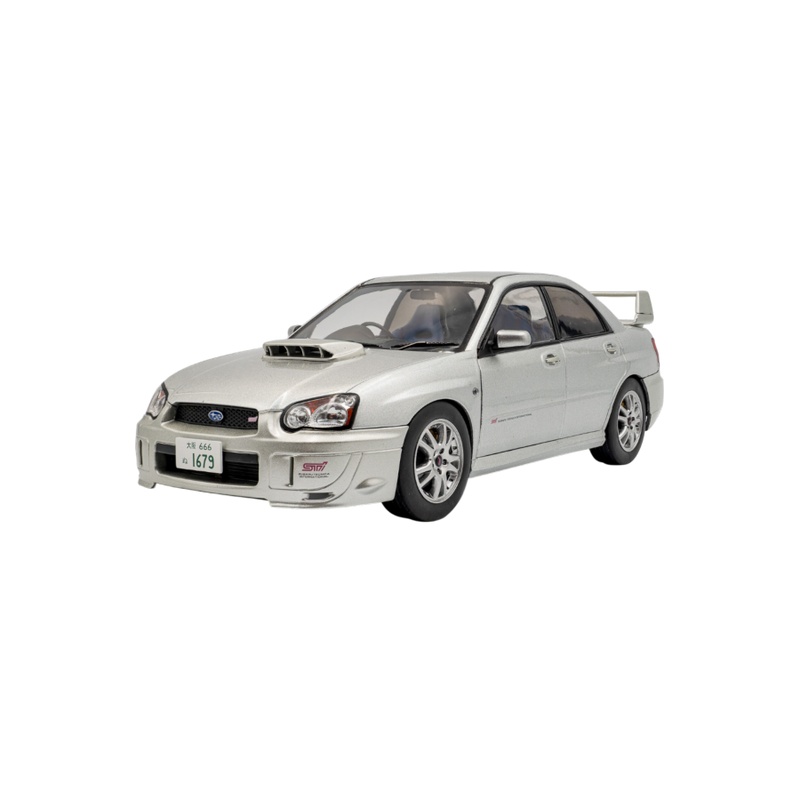 Solido Cars - 1:18 Subaru 2003 Impreza WRX STI Premium Silver Effect Die-Cast Vehicle