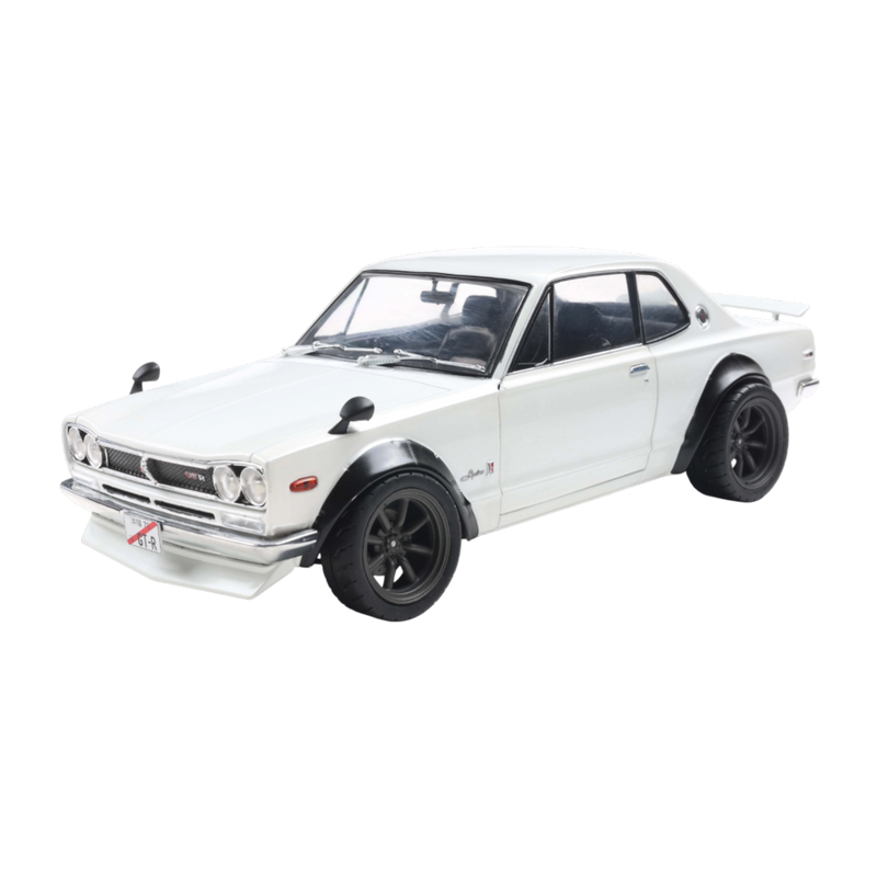 Solido Cars - 1:18 Nissan 1970 Skyline (C10) Hakosuka Works Pearl White Die-Cast Vehicle