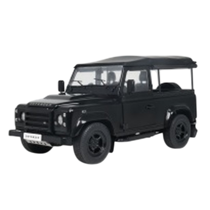 Solido - 1:18 Land Rover Defender 90 Short With Rear Cover Black (2016)