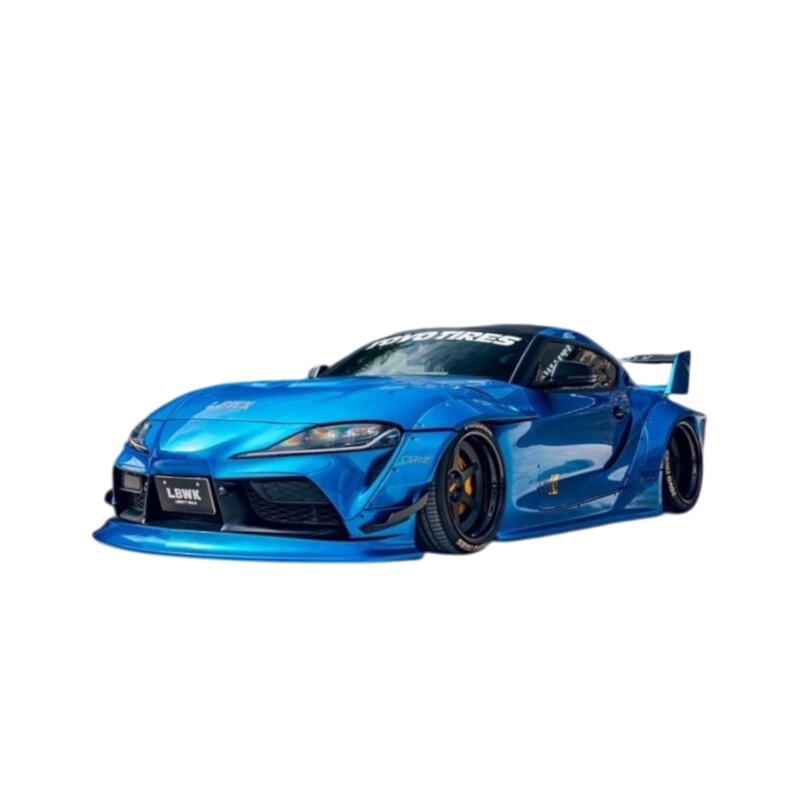 Solido Cars - 1:18 Toyota GR Supra Liberty Walk Body Kit Blue Metallic 2025 Diecast Vehicle