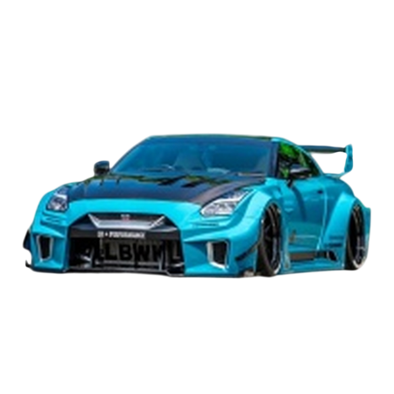 Solido - 1:18 Nissan GT-R (R35) Liberty Walk Silhouette Body Kit Blue Metallic (2025)