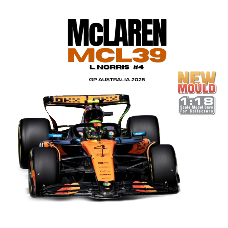 Formula 1 - MCLaren MCL39 L.Norris #4 (GP Australia 2025) 1:18 Scale Diecast Vehicle