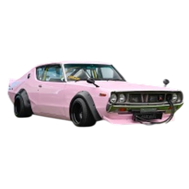 Solido - 1:43 Nissan Skyline GT-R (KPGC110) Kenmeri w/Liberty Walk Body Kit Pink (1972)