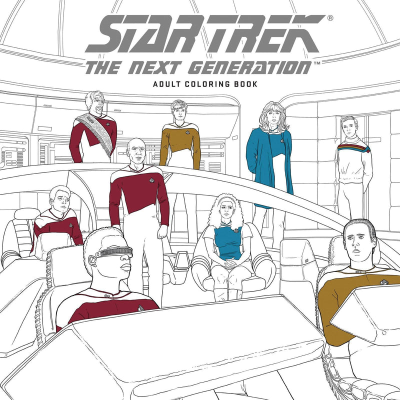 STAR TREK TNG ADULT COLORING BOOK TP VOL 01