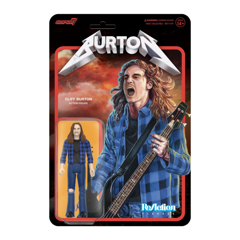 Cliff Burton - Cliff Burton (Flannel shirt) ReAction 3.75 Inch Figure