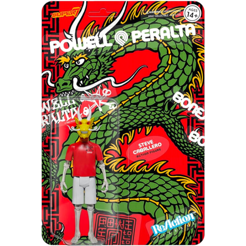 Powell Peralta - Steve Caballero Chinese Dragon ReAction 3.75 Inch Figure
