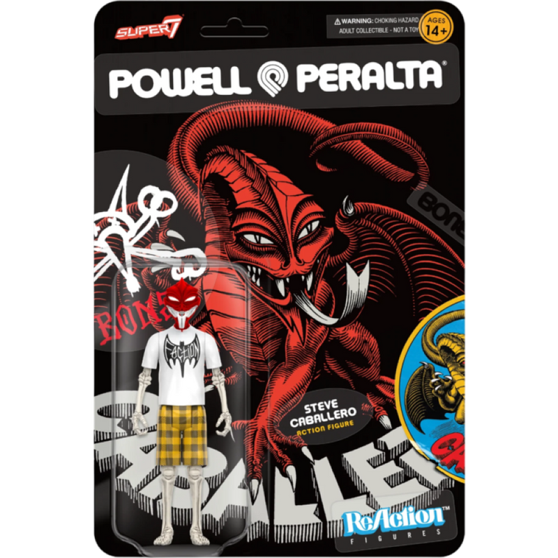 Powell Peralta - Steve Caballero Dragon ReAction 3.75 Inch Figure