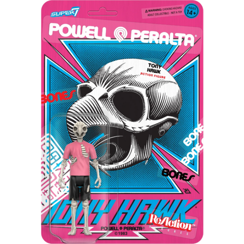 Powell Peralta - Tony Hawk ReAction 3.75 Inch Figure