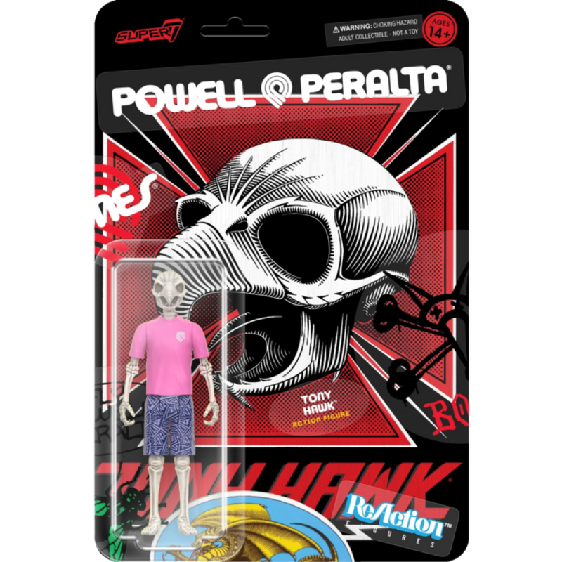 Powell Peralta - Tony Hawk Mt. Trashmore 85 ReAction 3.75 Inch Action Figure (Wave 5)