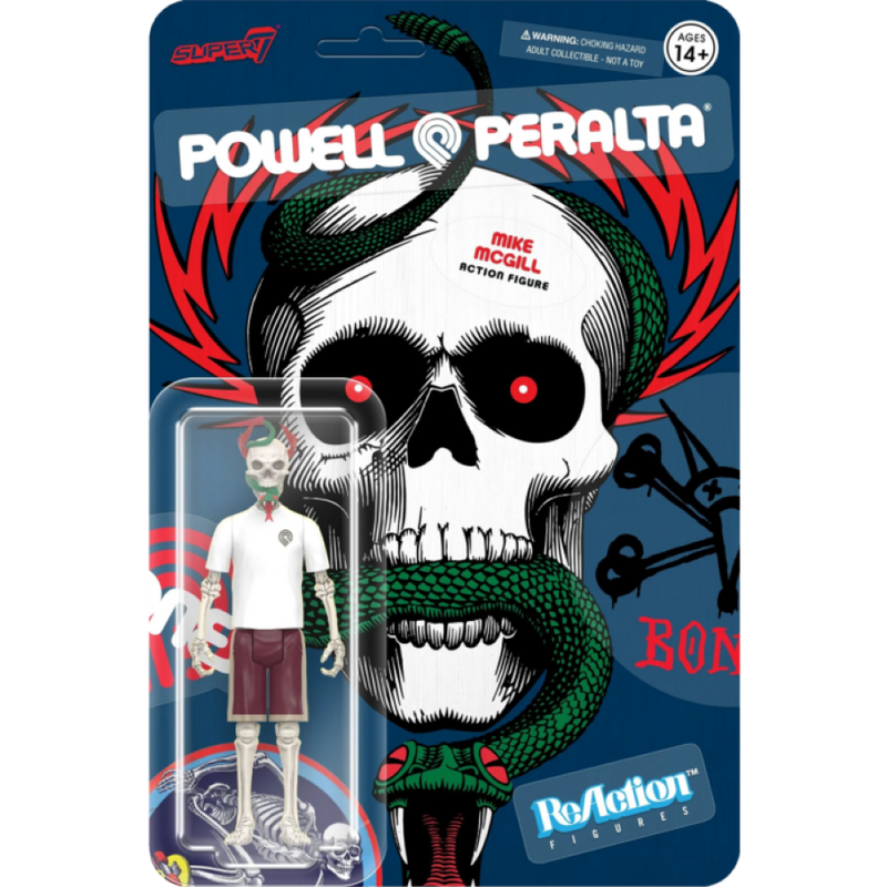Powell Peralta - Mike McGill Mt. Trashmore 85 ReAction 3.75in Action Figure (Wave 5)