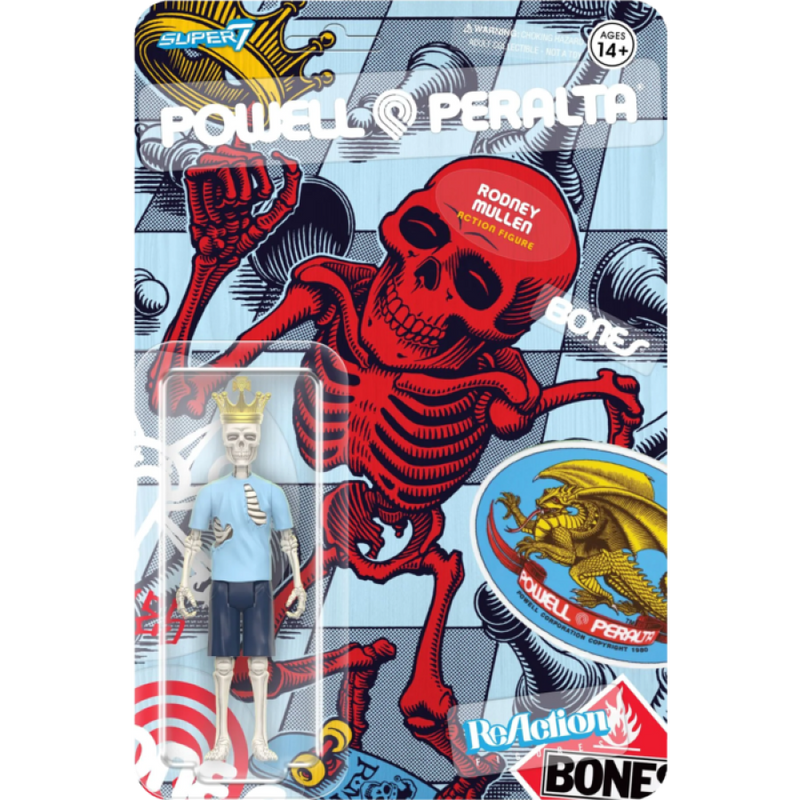 Powell Peralta - Rodney Mullen ReAction 3.75 Inch Action Figure (Wave 5)