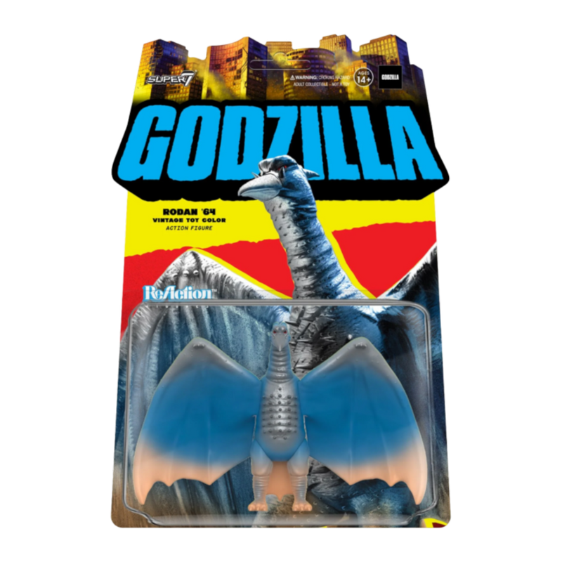 Godzilla - Toho Rodan 64 (Vintage Toy Re-Colour) Reaction 3.75 Inch Action Figure