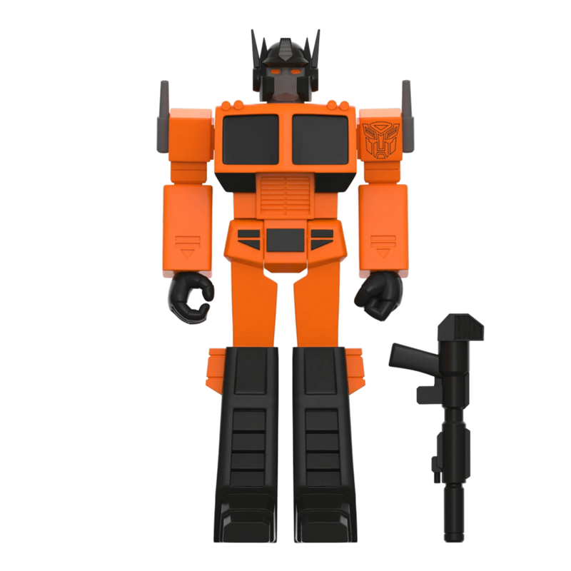 Transformers - Optimus Prime (Orange/Black) Reaction 3.75in Figure