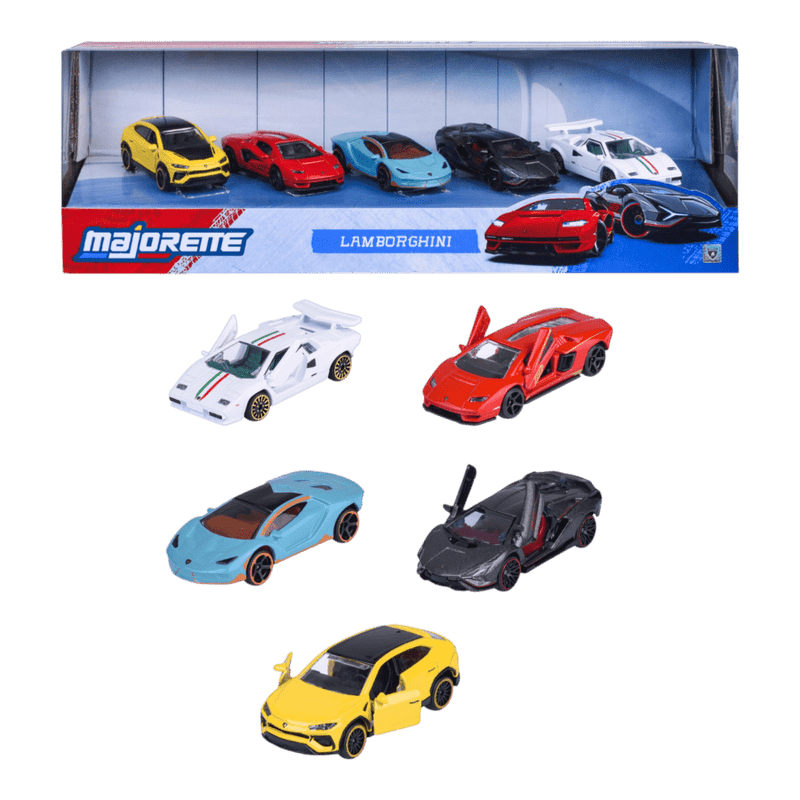 Majorette - 1:64 Lamborghini 5 Vehicle Giftpack
