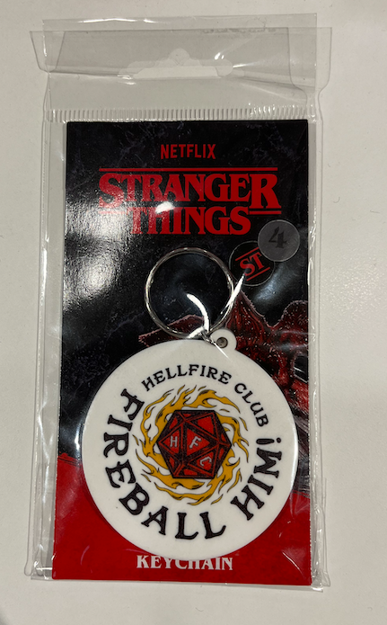 Stranger Things - Hellfire Club (Fireball Him) Keychain