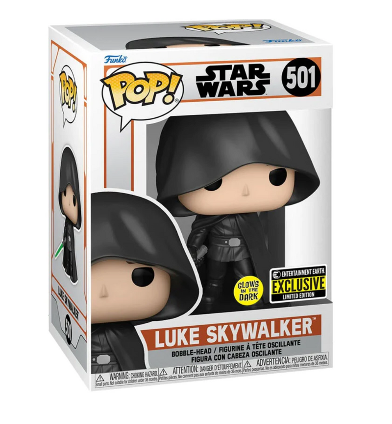 Luke Skywalker - Hooded Glow Pop! (Import EE Sticker)