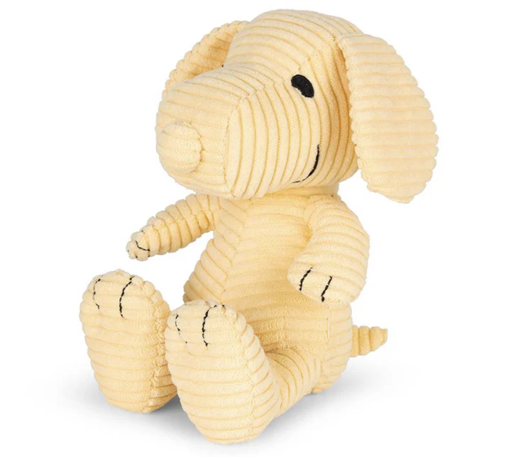 Bon Ton Toys: Peanuts Snoopy (ECO) Corduroy Buttercream - 19 cm