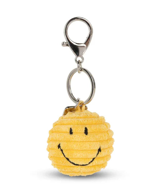 Smiley: ECO Corduroy Yellow Keychain (4.5cm)