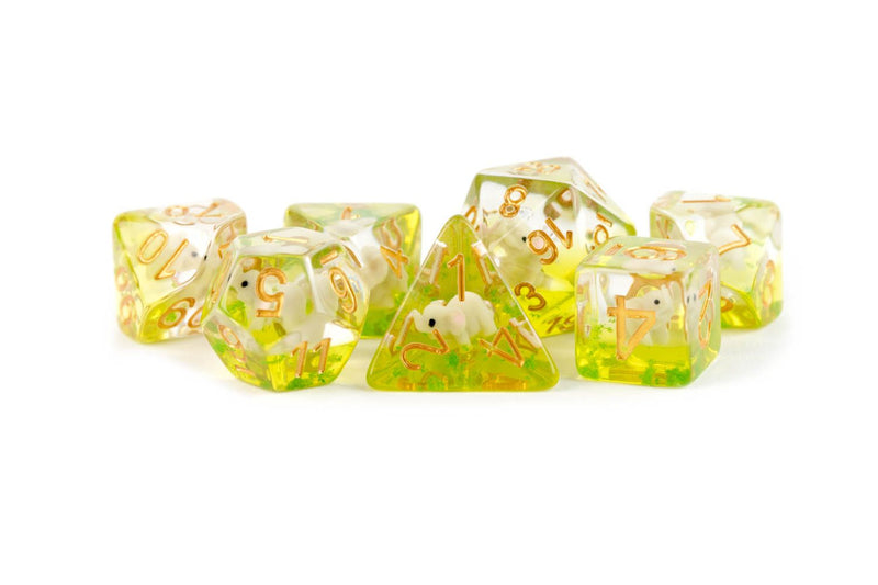 Resin Poly Set: Elephant Dice