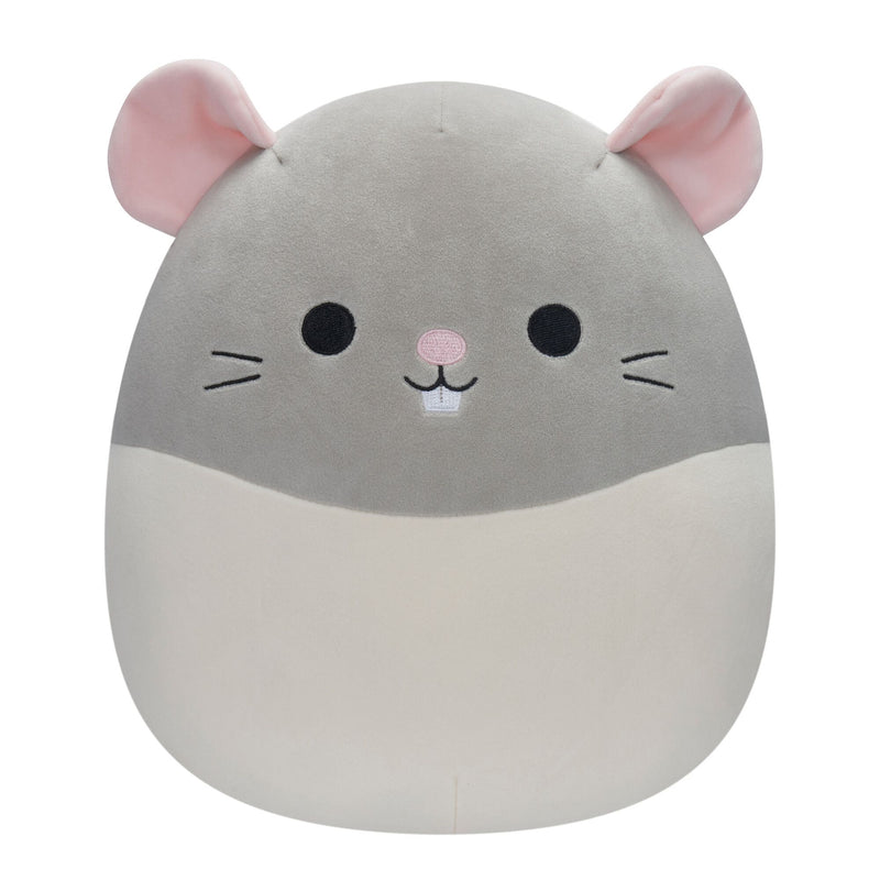 Squishmallows 12 Inch: Rusty the Grey and White Rat