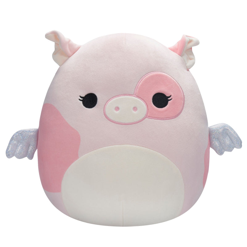 Squishmallows 12 Inch: Peety the Pink Spotted Pig with Wings