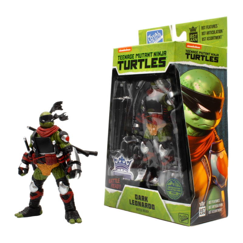 Teenage Mutant Ninja Turtles - Dark Leonardo (Battle Ready) BST AXN 1/15 Scale Action Figure