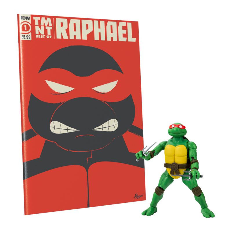 Teenage Mutant Ninja Turtles (comics) - Raphael BST AXN Action Figure & Comic Book (Wave 2)
