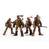 Teenage Mutant Ninja Turtles (Comics) - Zombie Turtles 5 Inch BST AXN Action Figures 4 Pack (Wave 1)