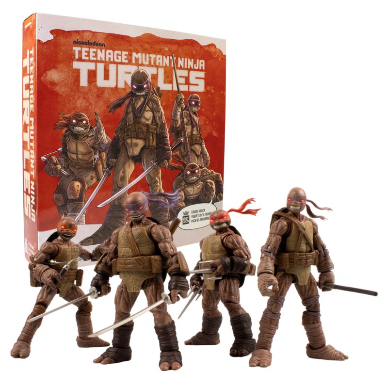 Teenage Mutant Ninja Turtles (Comics) - Zombie Turtles 5 Inch BST AXN Action Figures 4 Pack (Wave 1)