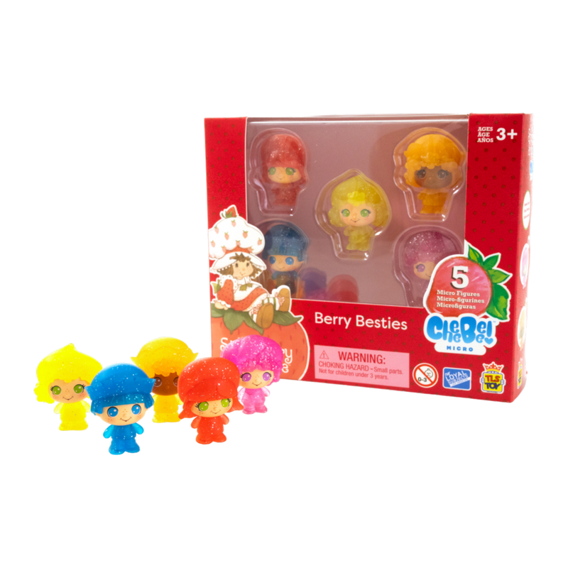 Strawberry Shortcake - 1.5 Inch CheeBee Berry Besties Micro Set (5 Pack)