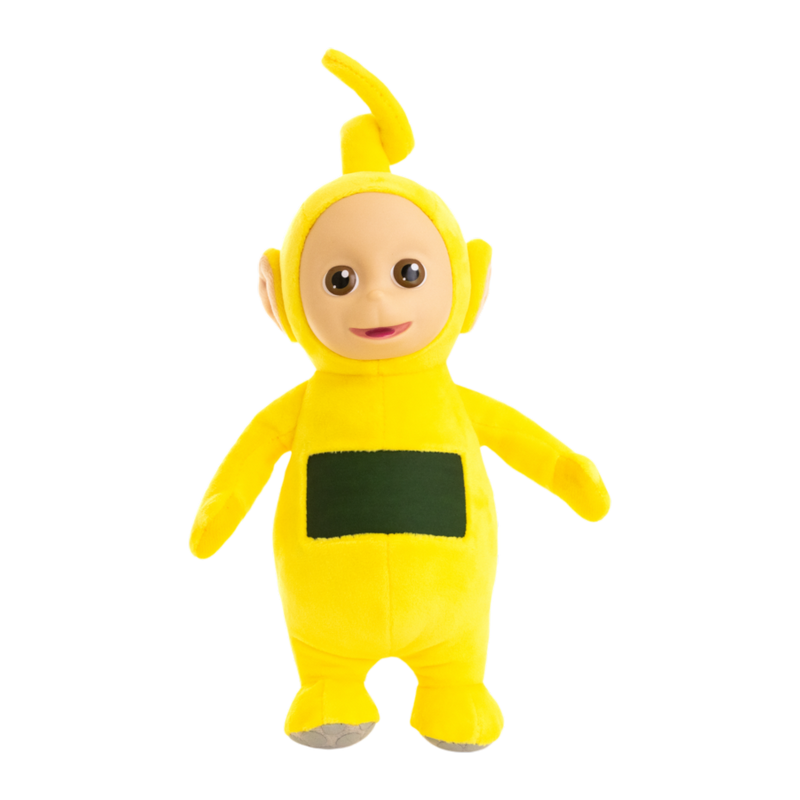 Teletubbies - Laa Laa 8  Inch  Plush with Interactive Color Changing Belly Patch